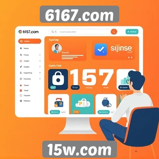 Interface do usuário do 6167.com é intuitiva e acessível